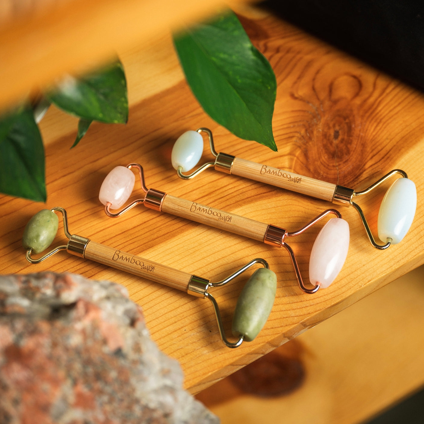 Bamboo Facial Massage Roller