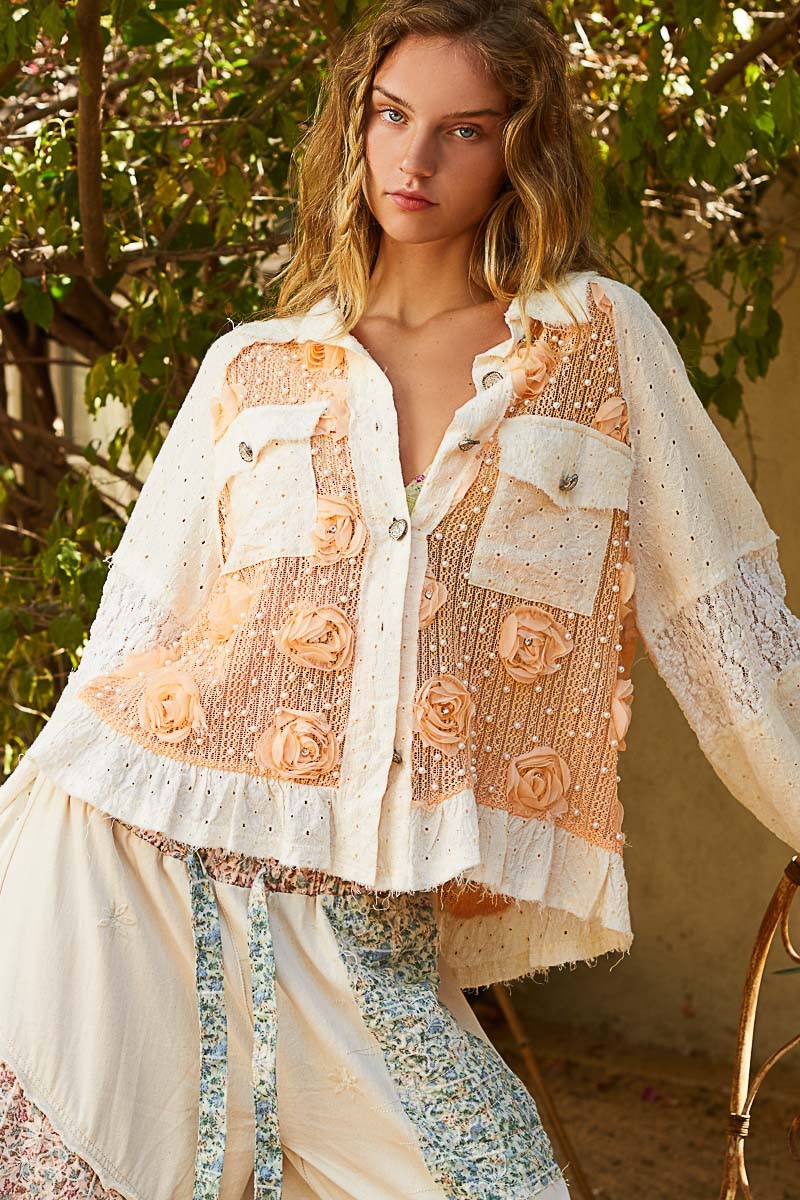 Pearl Meadow Lace Shirt