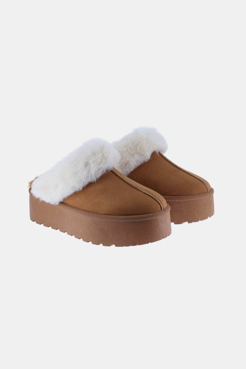 Versatile Fur Trim Snow Slippers