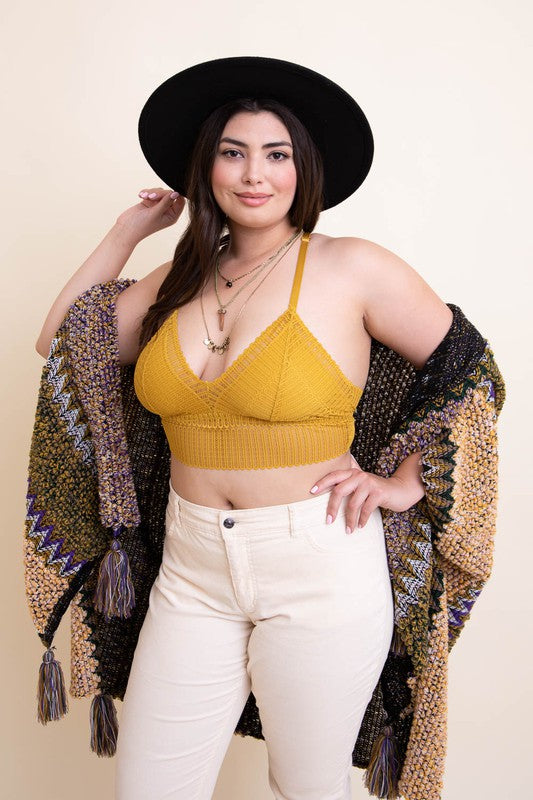 Lace Meadow Boho Bralette – Curvy Edition