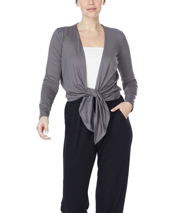 Zen Tie Front Cardigan