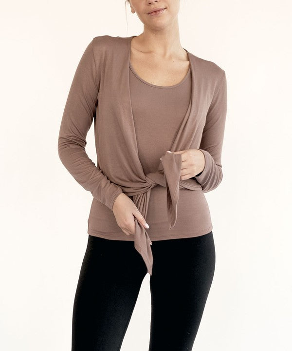 Zen Tie Front Cardigan