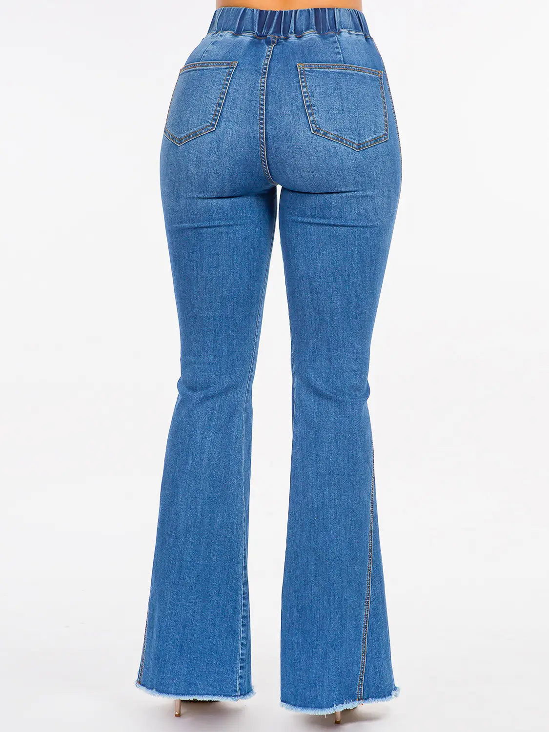 High Waist Curvy Flare Jeans